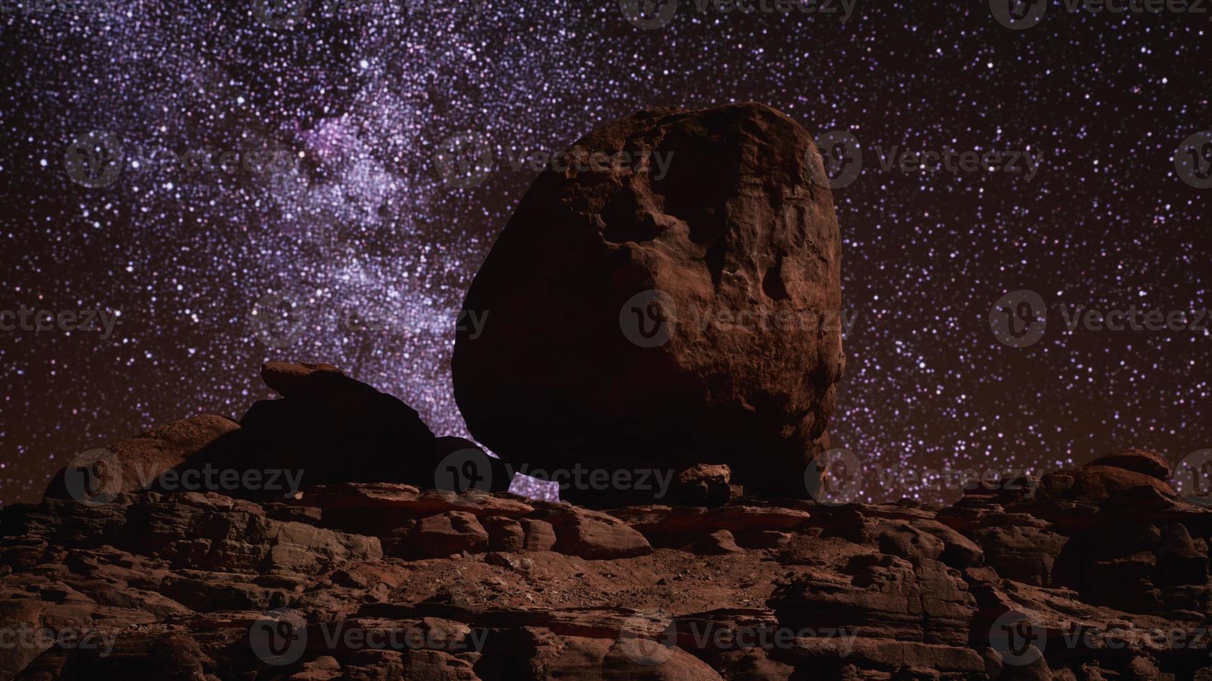 Erstaunliche Milchstraße über Monument Valley foto