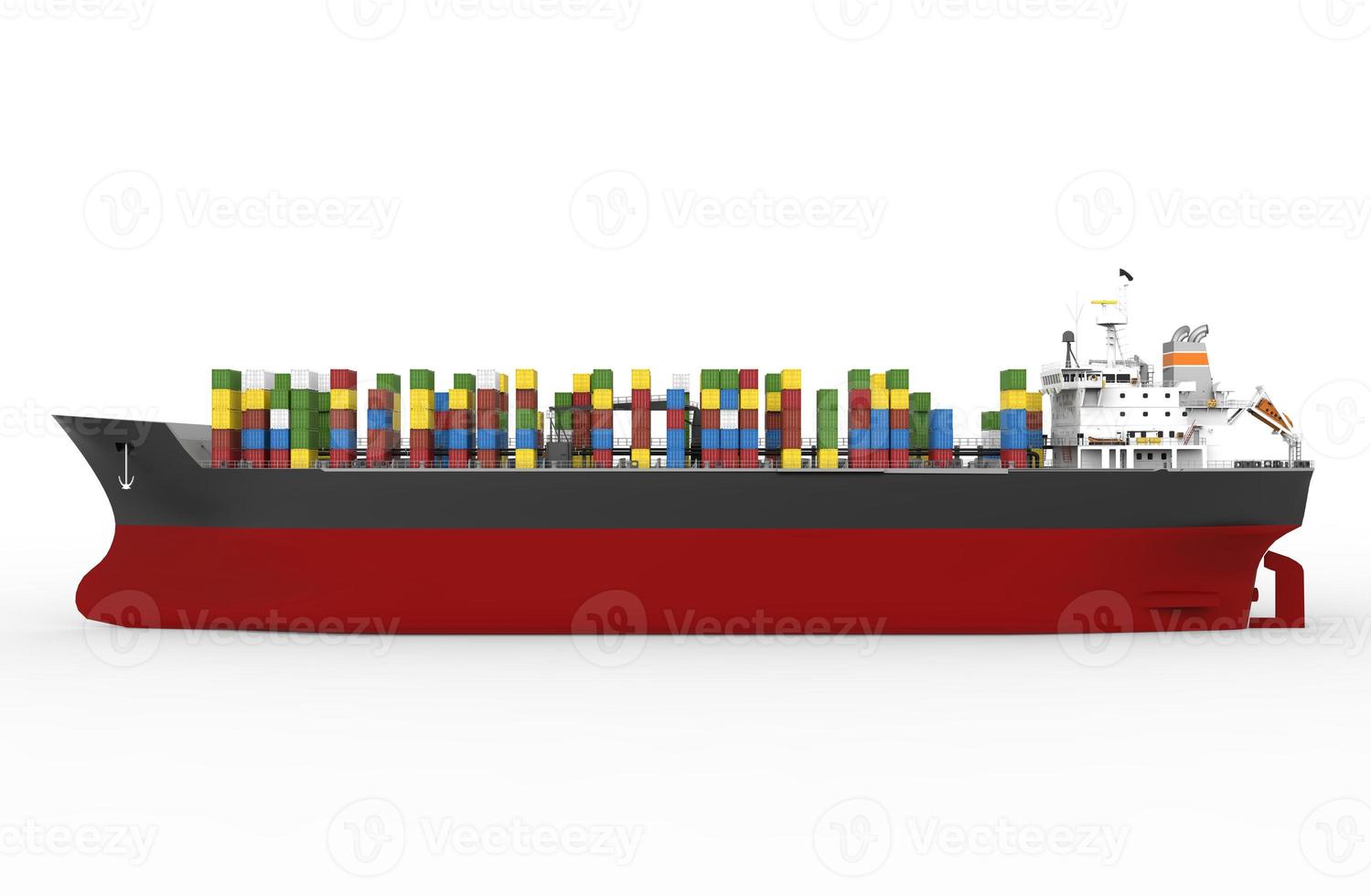 frachtschiff handel isolierte illustration foto