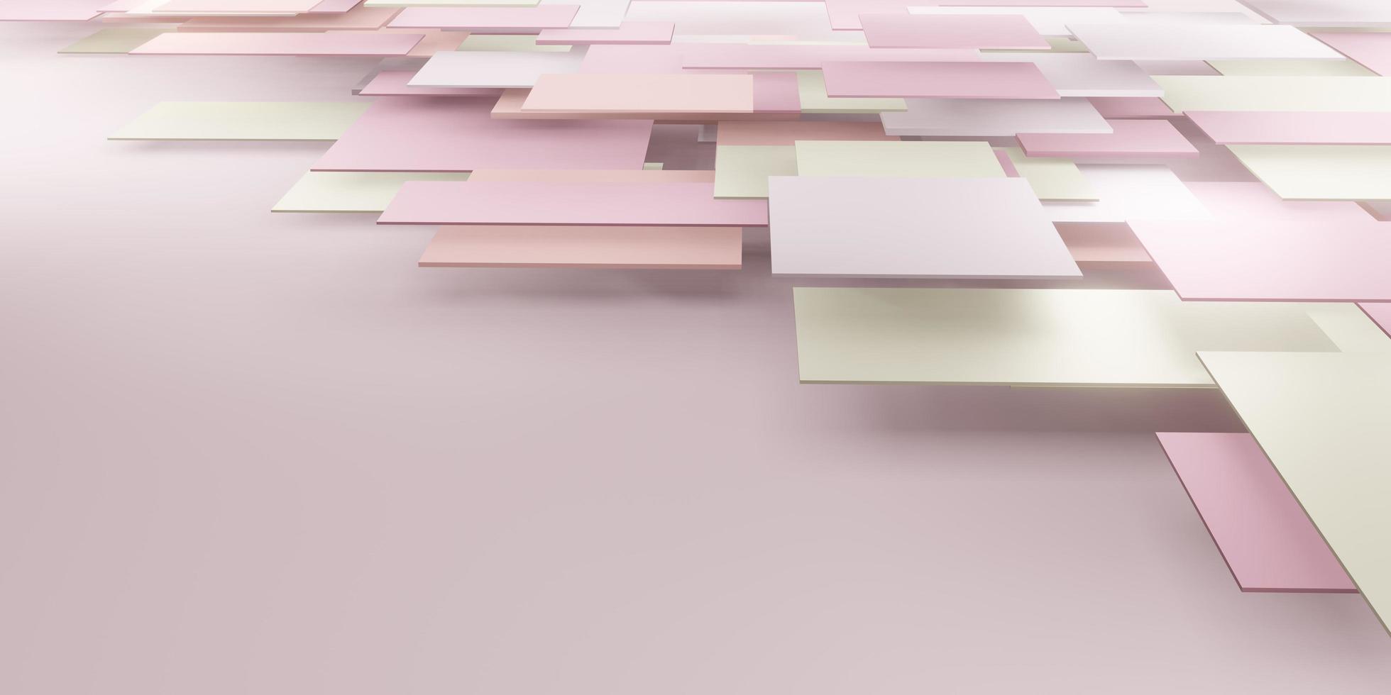 Pastellhintergrund geometrische Kachelhierarchie von abstrakten Quadraten zum Einfügen von Text foto
