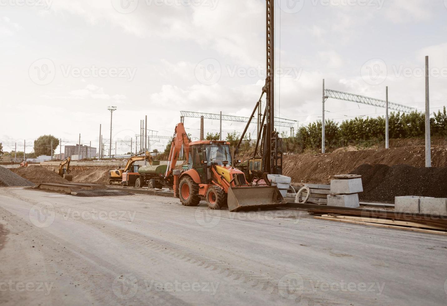 schwerer Radtraktor foto