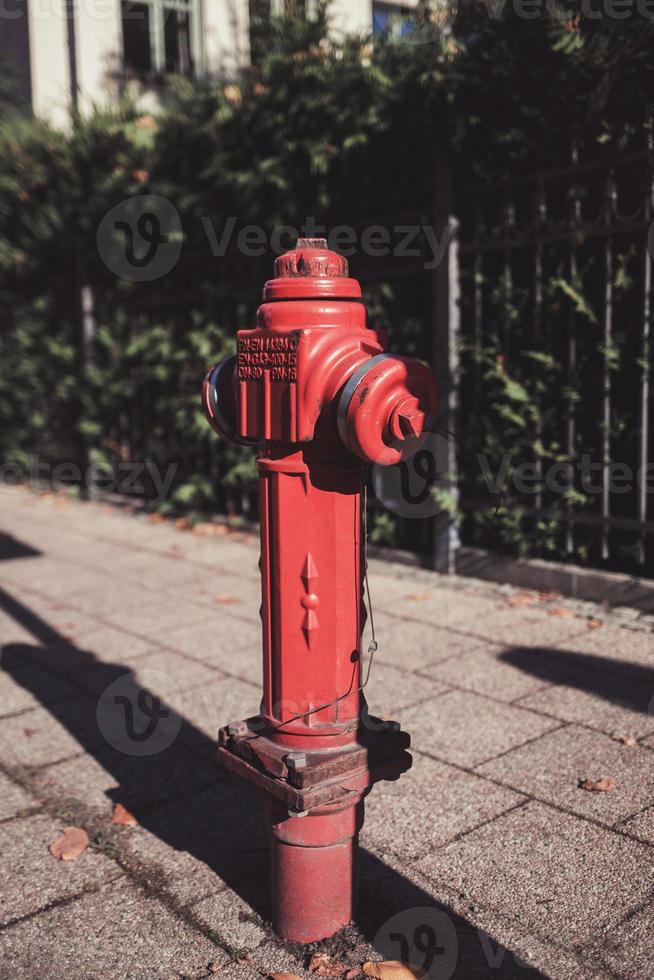 roter Hydrant foto