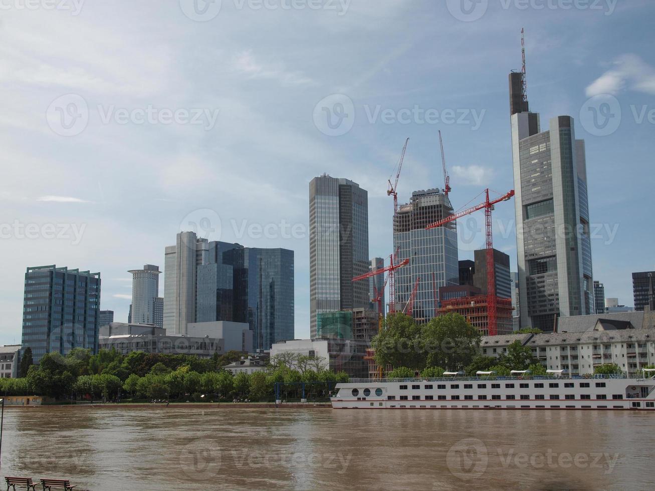 ansicht von frankfurt, deutschland foto