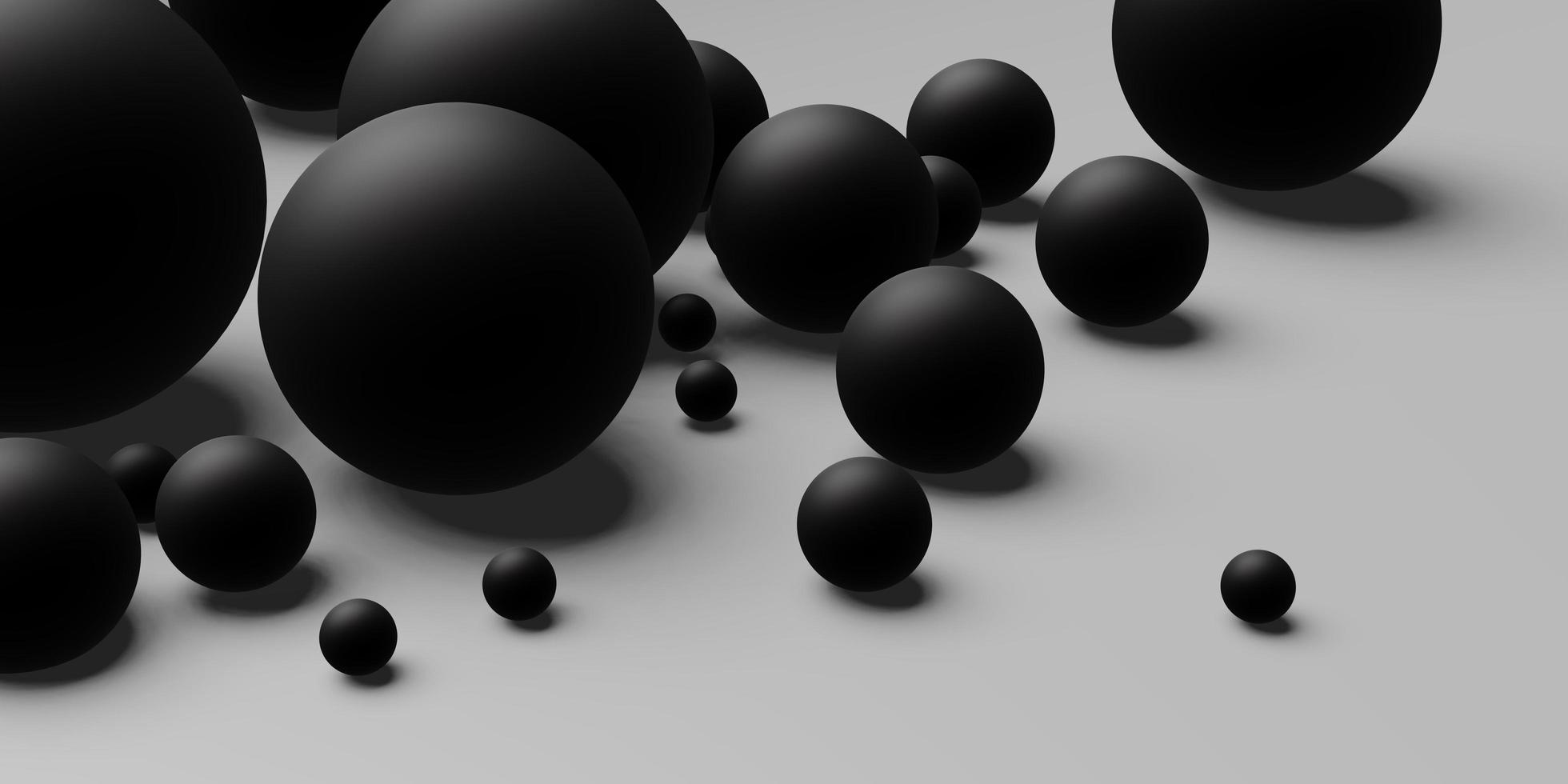 Kreis abstrakte frei schwebende Kugel glänzend geometrischen Hintergrund 3D-Darstellung foto