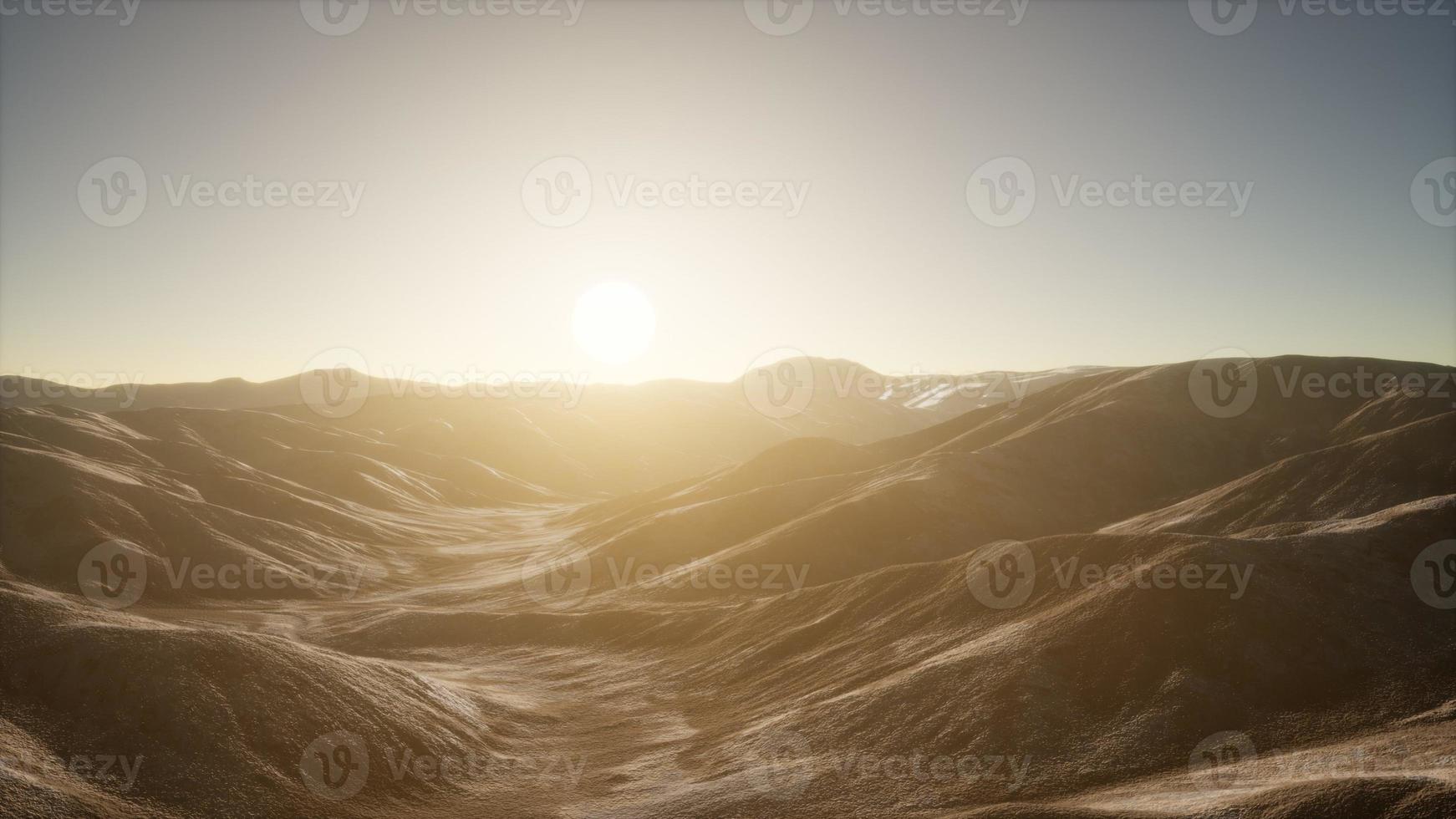 Berglandschaft in Afghanistan bei Sonnenuntergang foto
