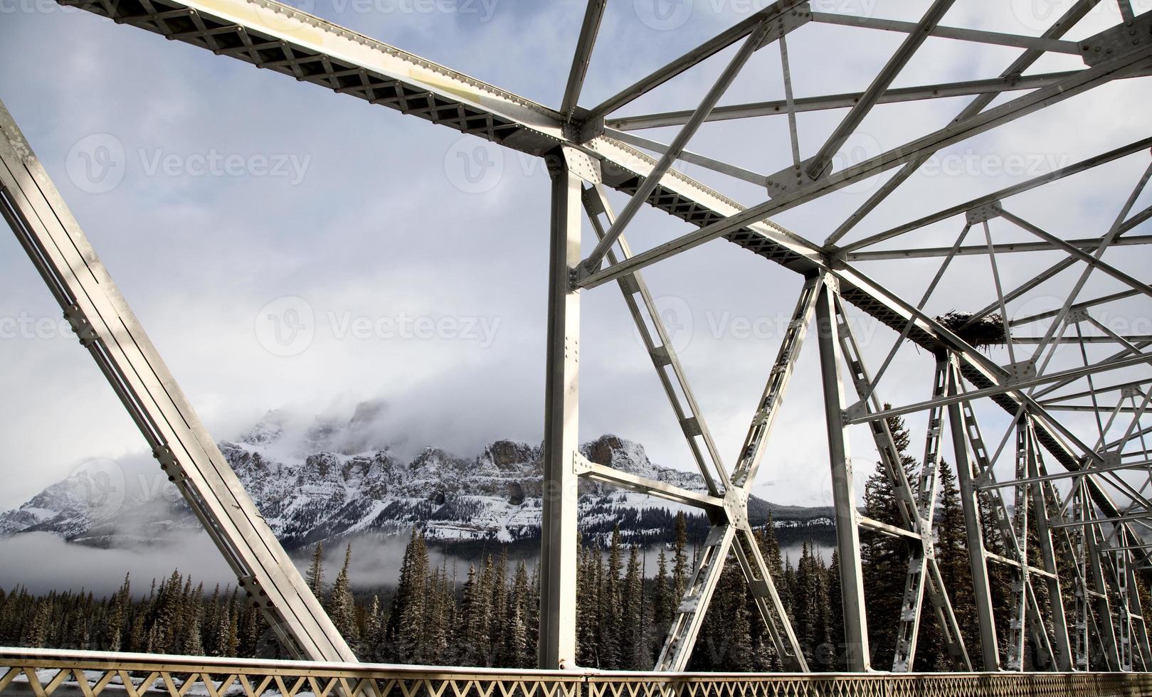 Schlossberg Alberta im Winter foto