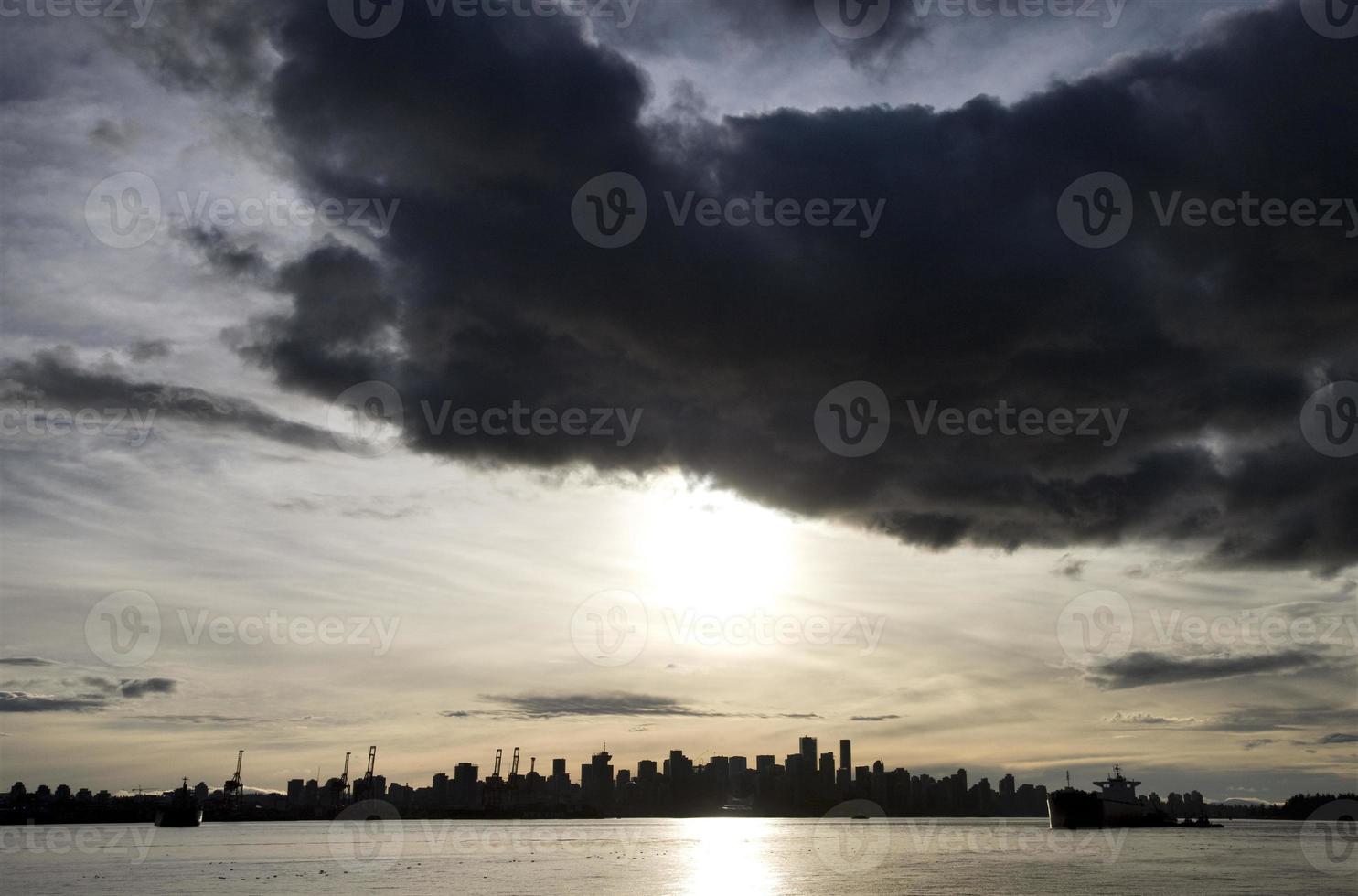 Vancouver Skyline Kanada Sonnenuntergang foto