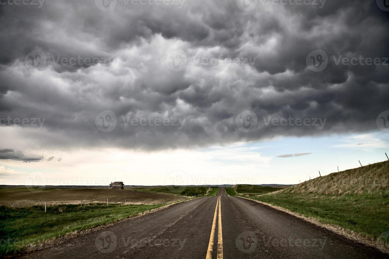 Präriegewitterwolken Kanada foto