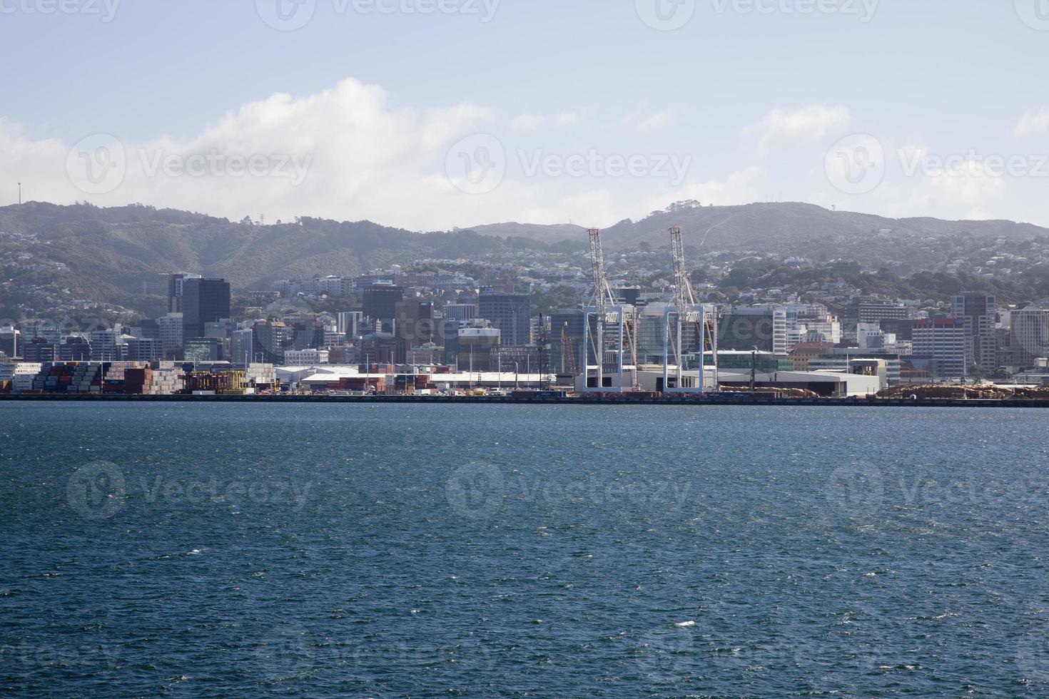 fähransicht wellington neuseeland foto