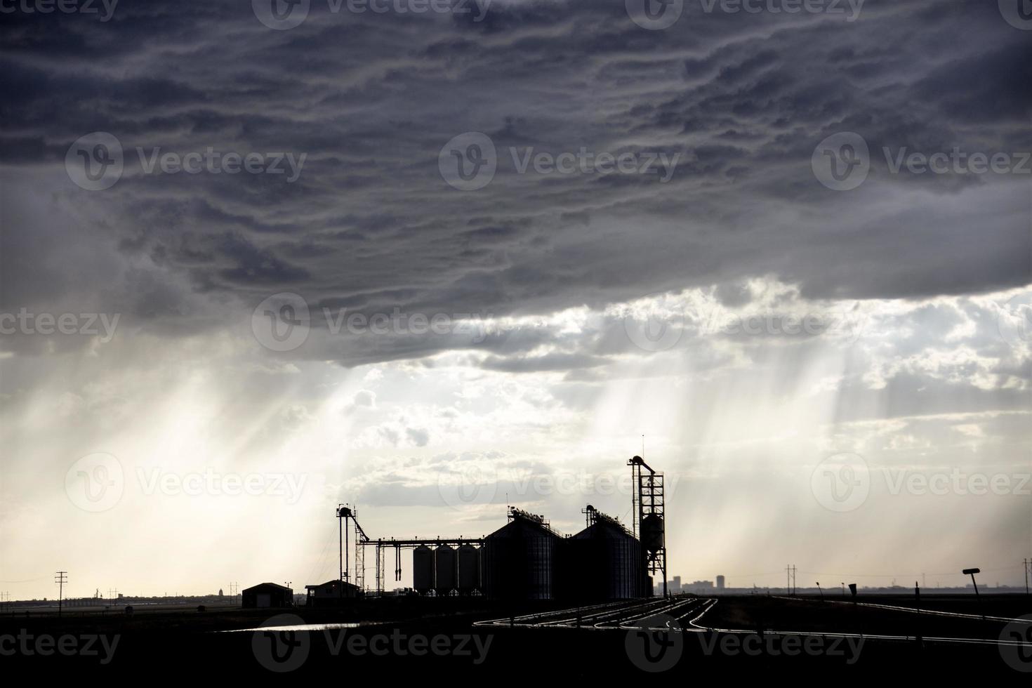 Präriegewitterwolken Kanada foto