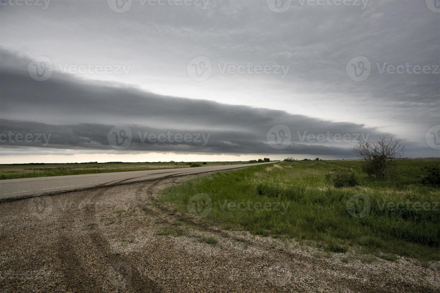 Präriegewitterwolken Kanada foto