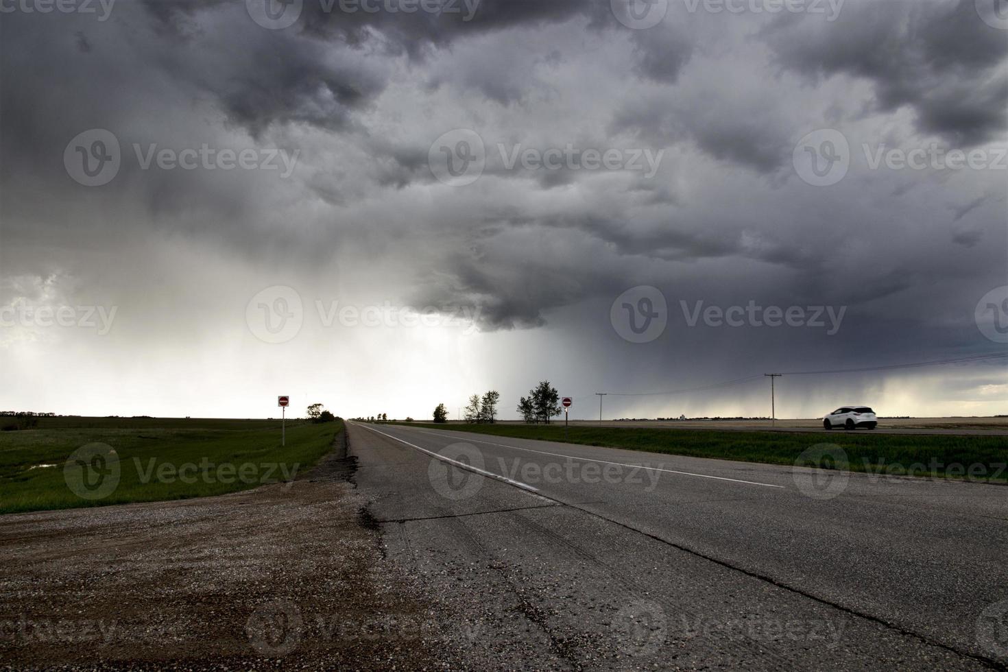 Präriegewitterwolken Kanada foto