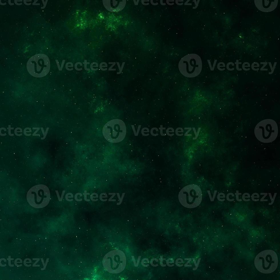 abstrakter dunkelgrüner raum elegantes rauchuniversum mit stern und galaxie milchblauem sternenstaub dynamisch im raum. foto