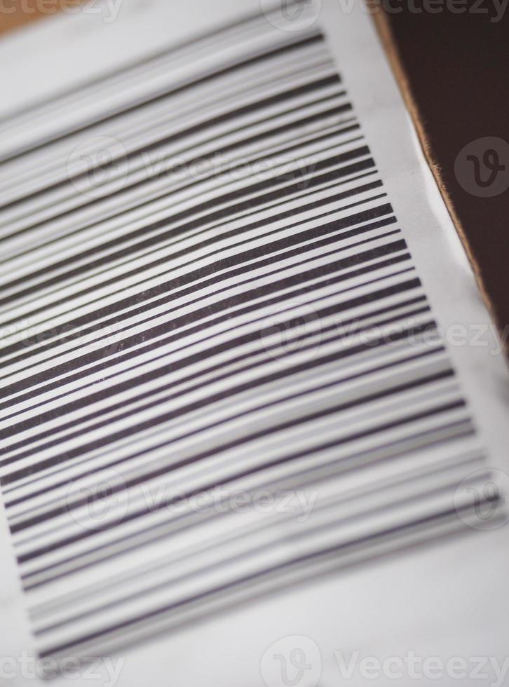 Barcode-Produktidentifikationsetikett foto