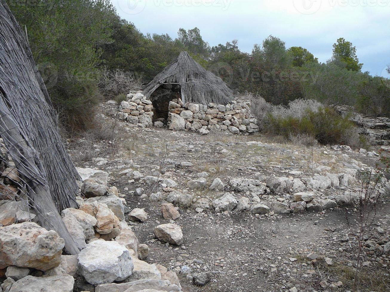 puig de sa morisca archäologischer park maurischer gipfel auf mallorca foto