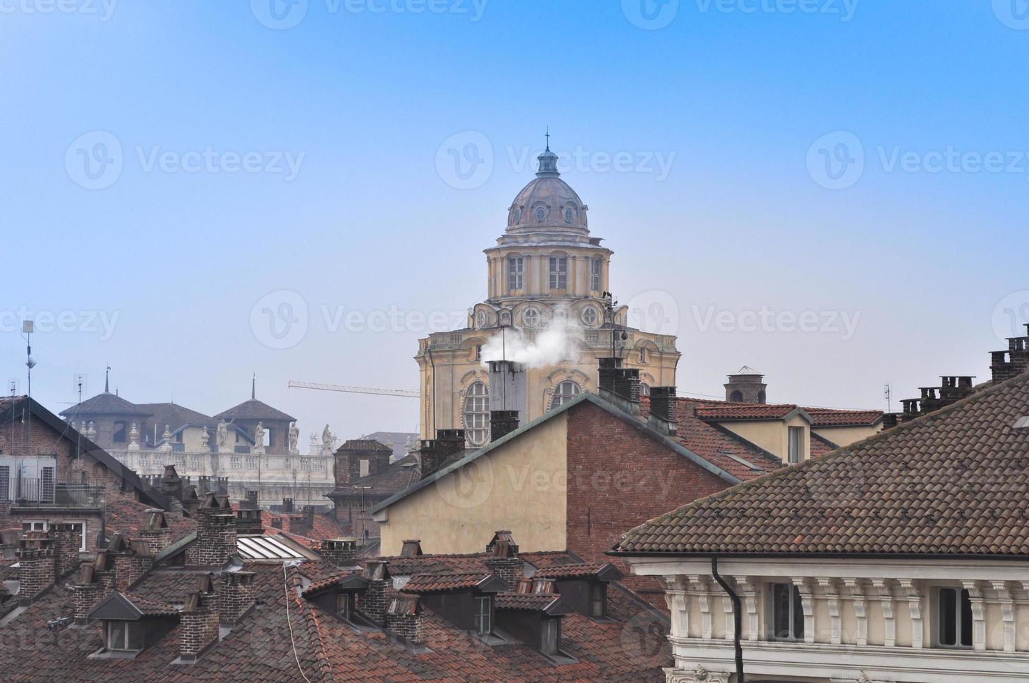 Blick auf die Stadt Turin foto