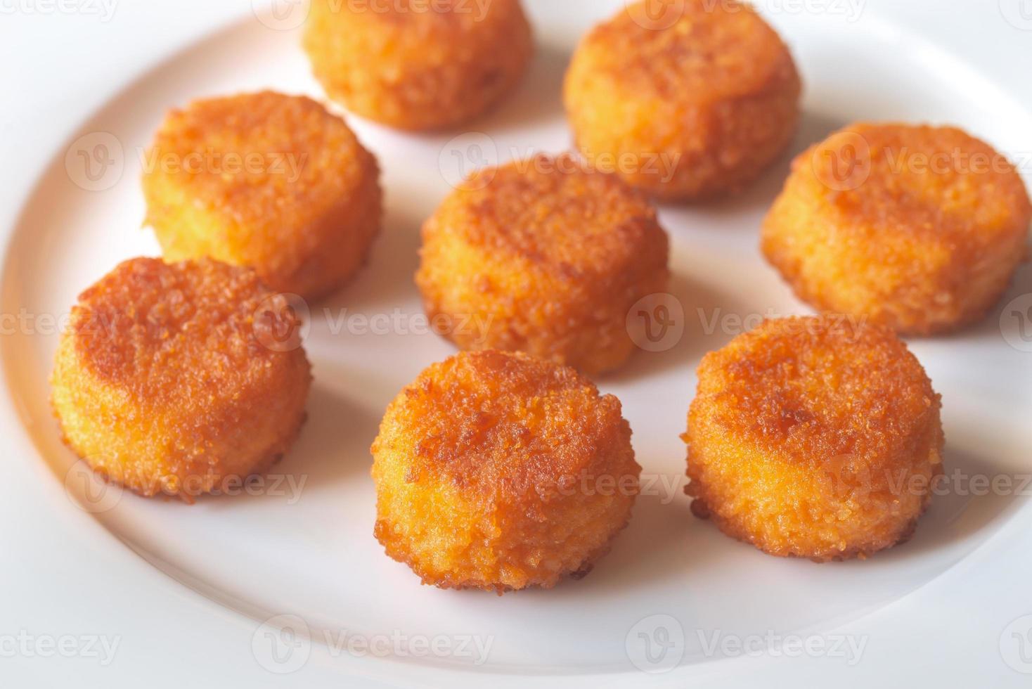 Camembert-Nuggets Nahaufnahme foto