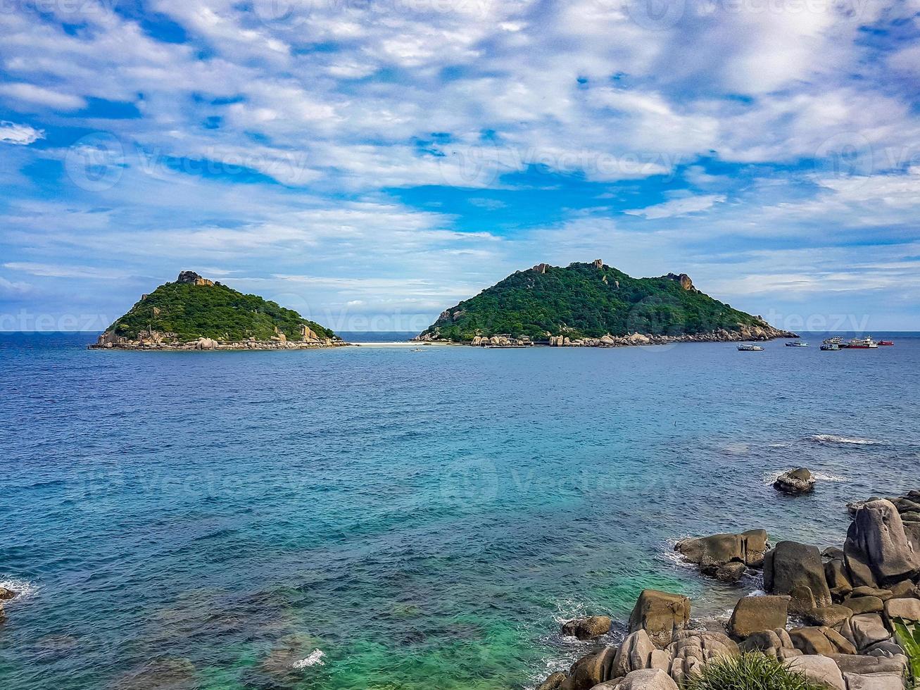 nang yuan strand in der nähe von koh tao koh, thailand surat thani. foto