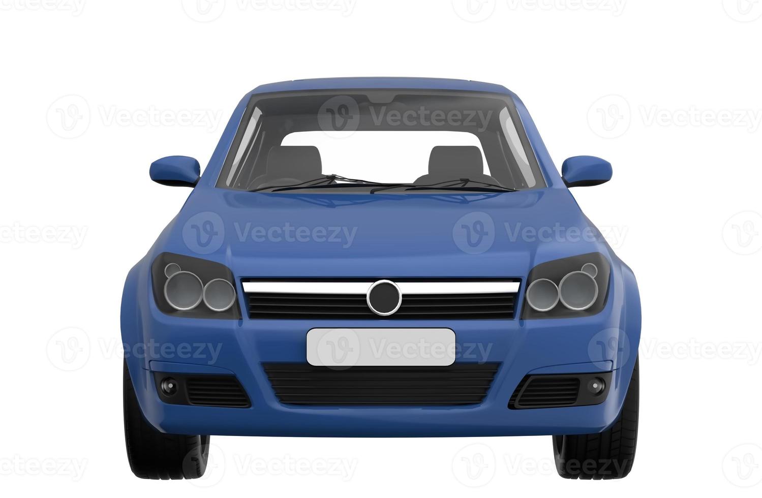 Blaues Automobil 3D-Darstellung, Rendering-Textur foto