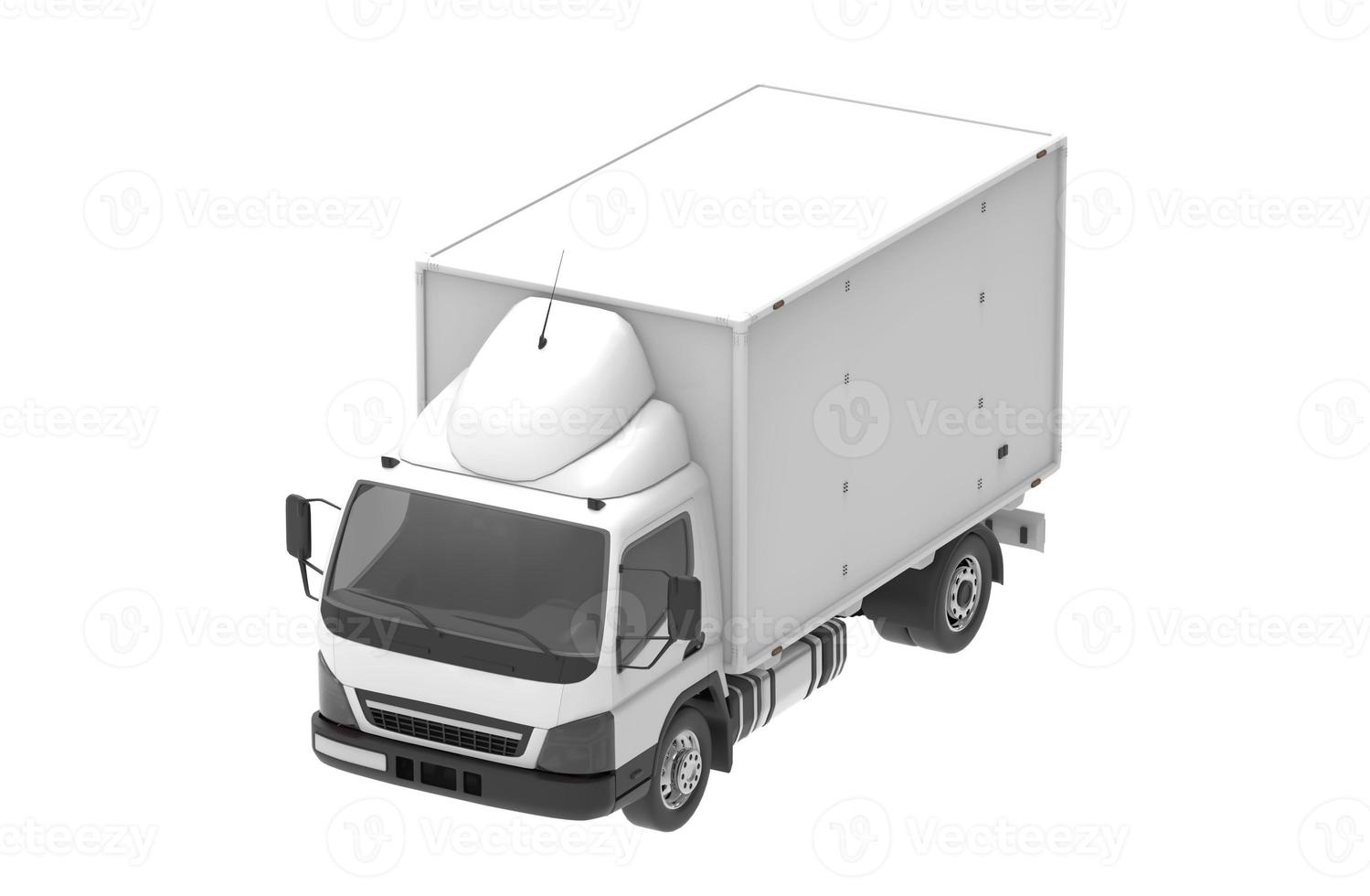 transport von waren tragen van 3d-illustrationsrendering foto