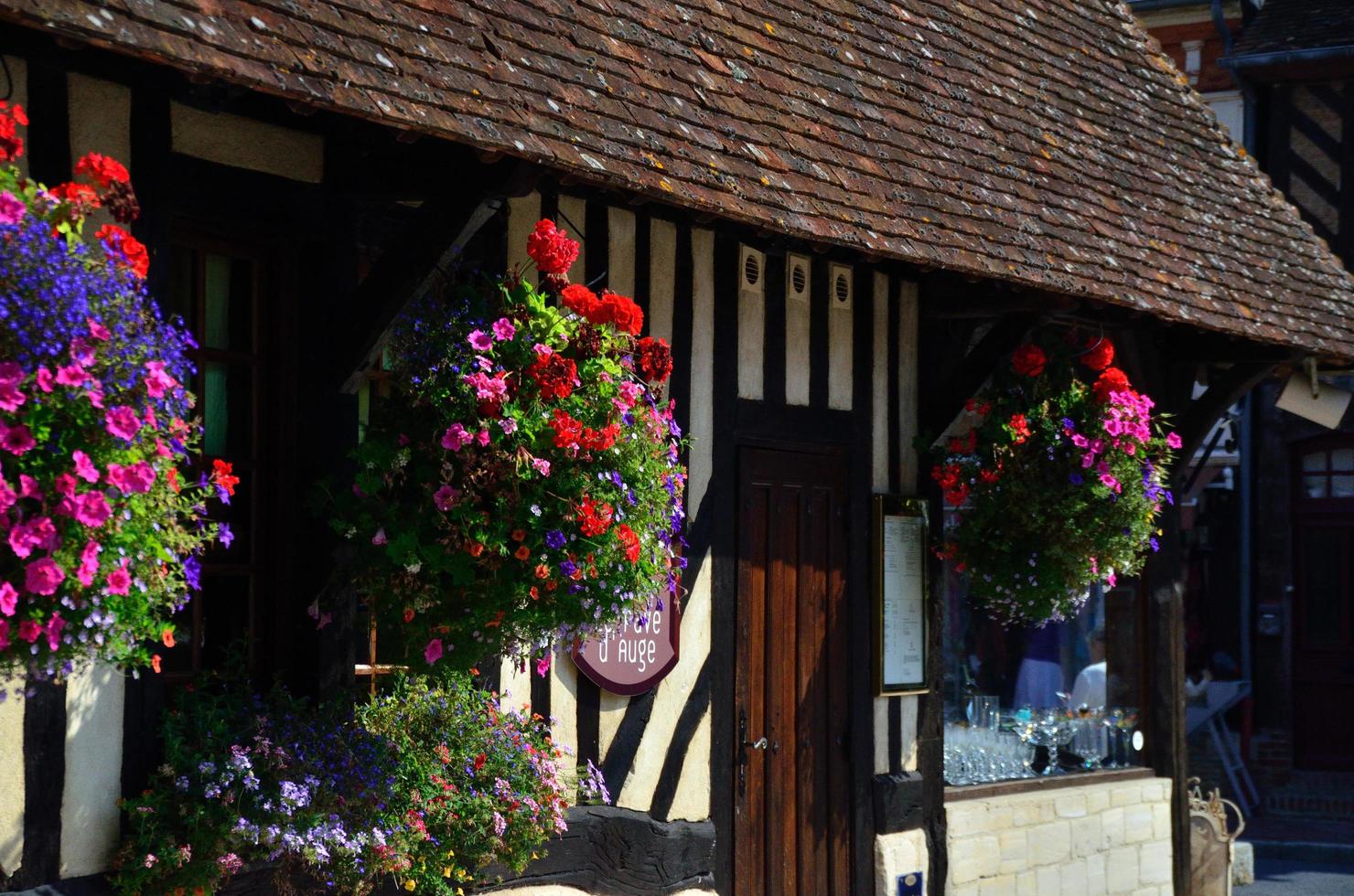 Blumen in der Altstadt foto