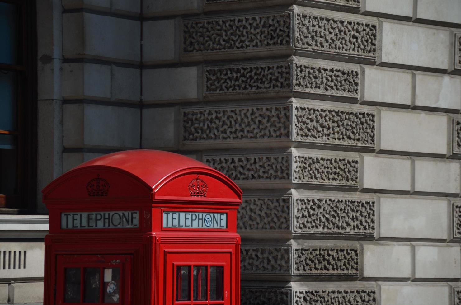 Telefonzelle in London foto