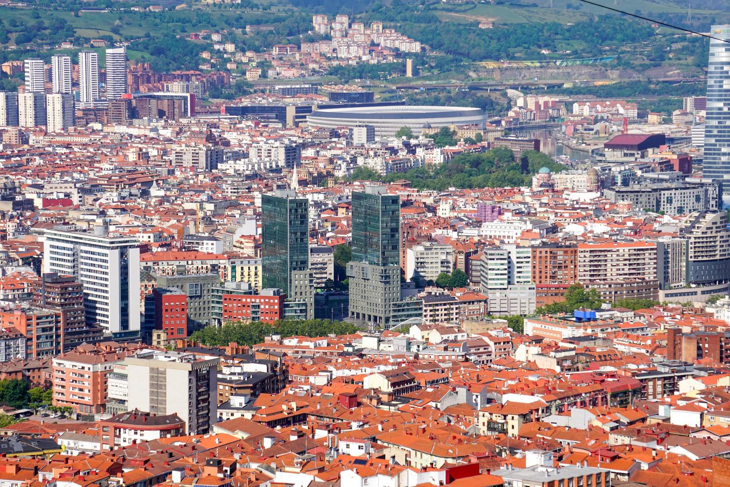 stadtbild von bilbao city, spanien foto