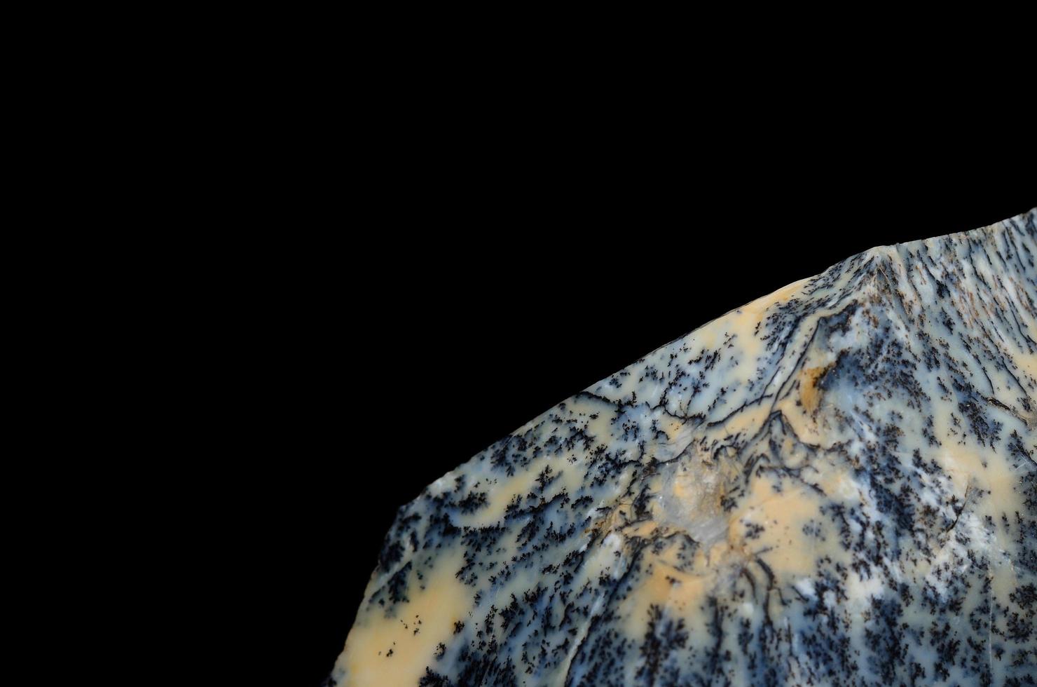Dendritenopal mit Schwarz foto