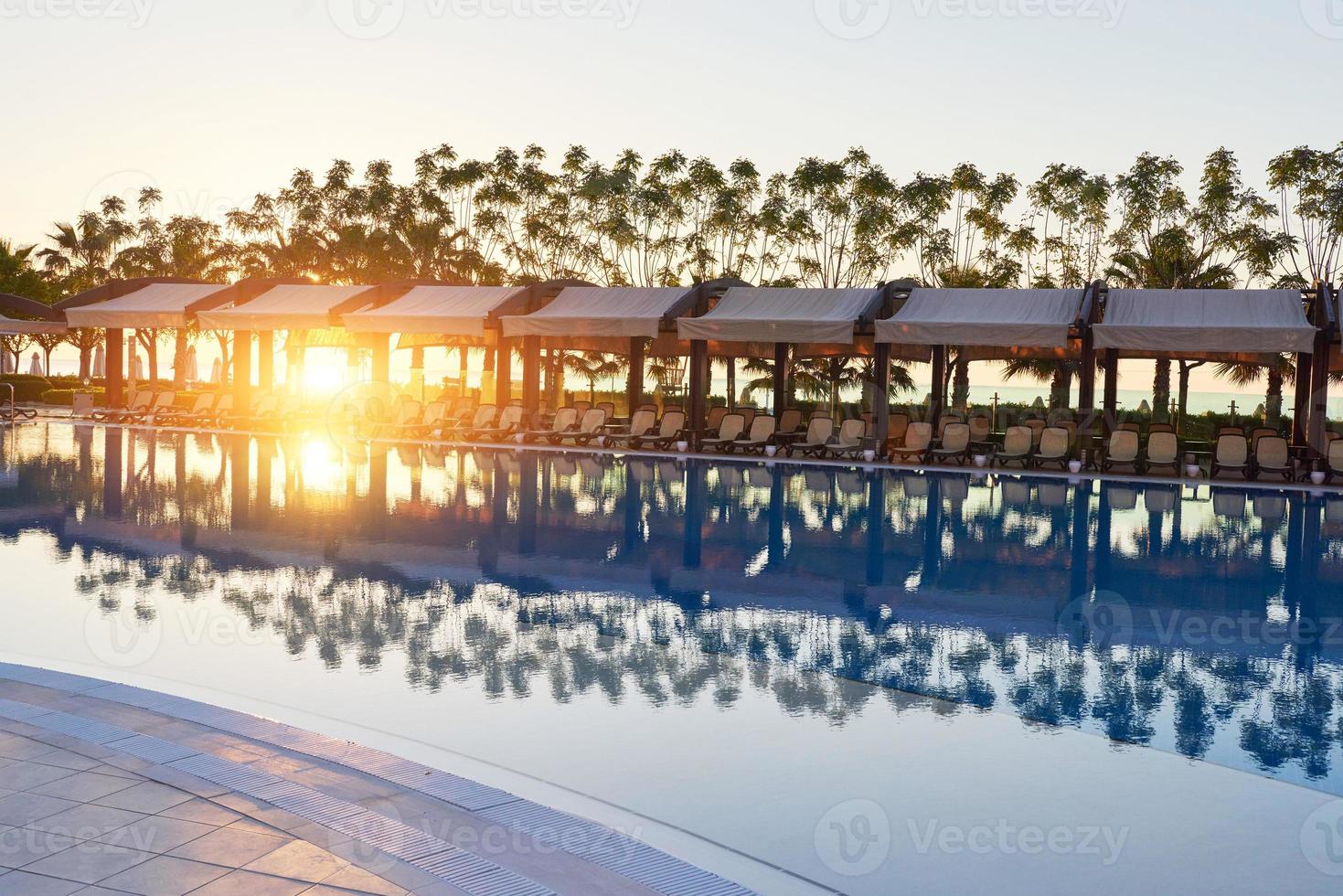 das beliebte resort mit pools und wasserparks in der türkei. Hotel. Erholungsort. foto