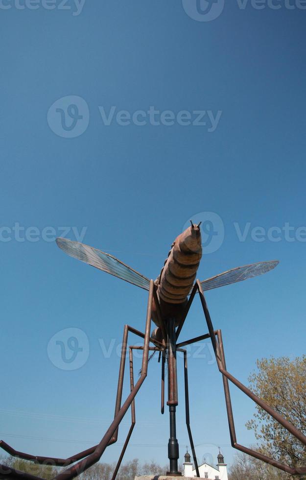 riesige Musquito-Statue in Komarno, Manitoba foto