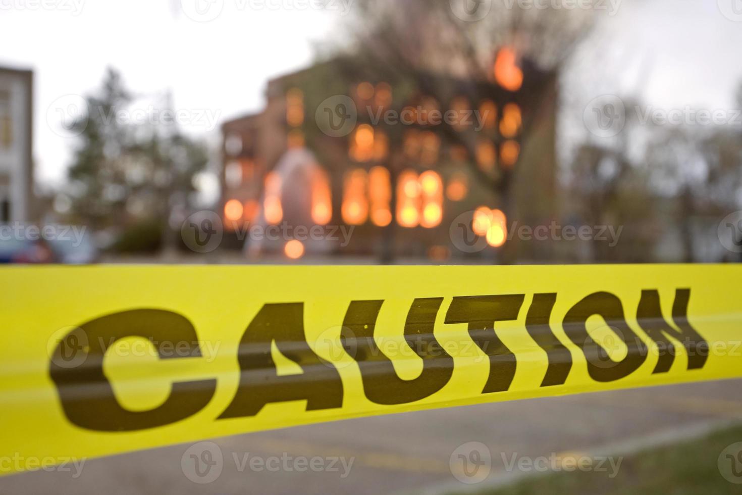 Brand im Gebäude Saskatchewan foto