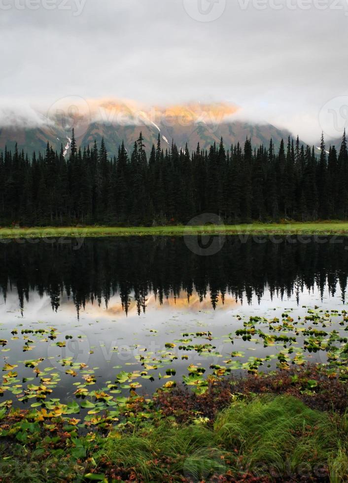 Reflexionen über einen britischen Kolumbiensee foto