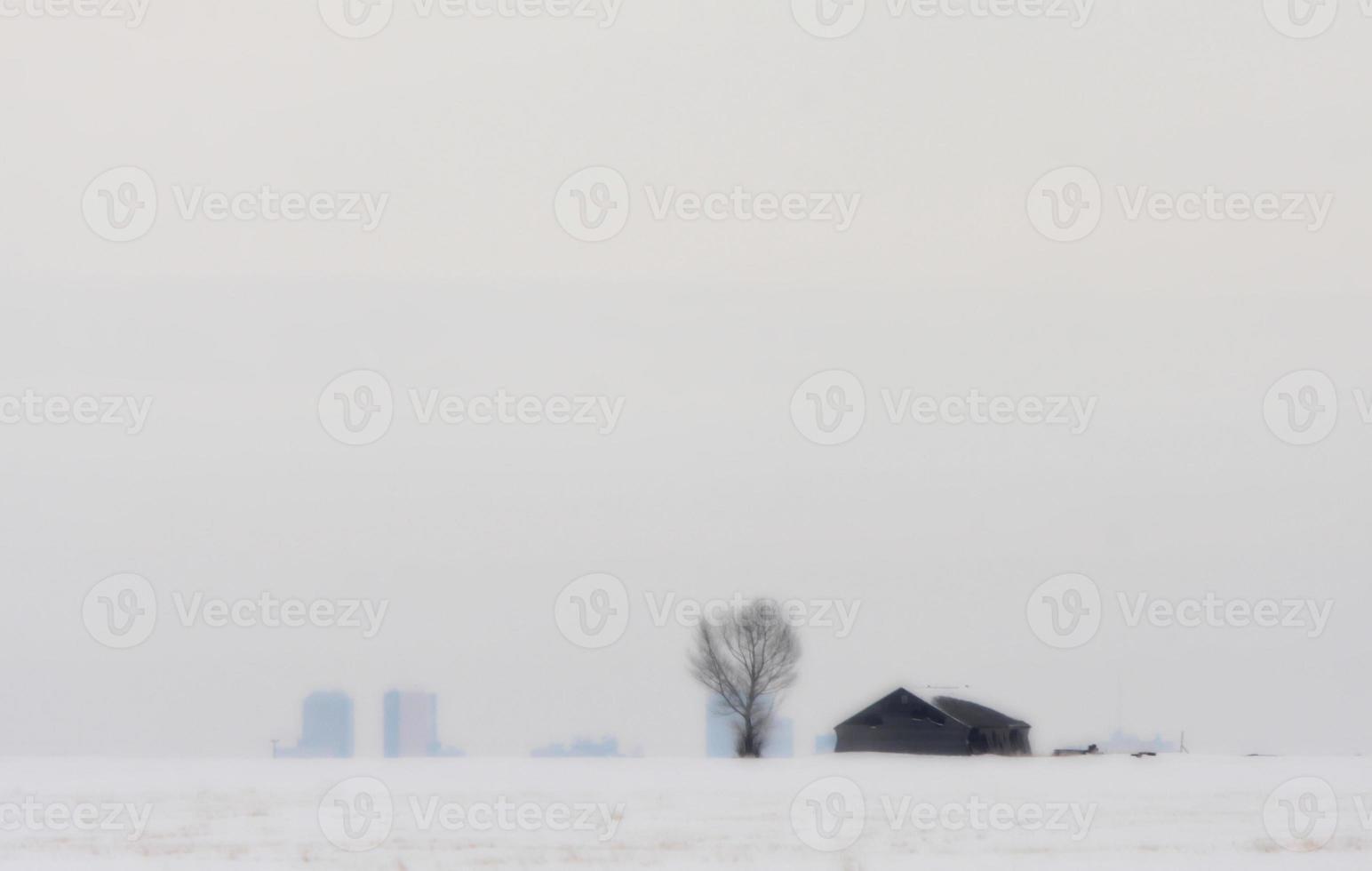 Farm im Winter Kanada foto