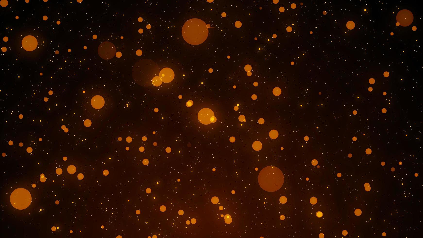 abstrakter Bokeh-Glitzer beleuchtet Hintergrund von flackernden Goldpartikeln und Lichtfackel foto