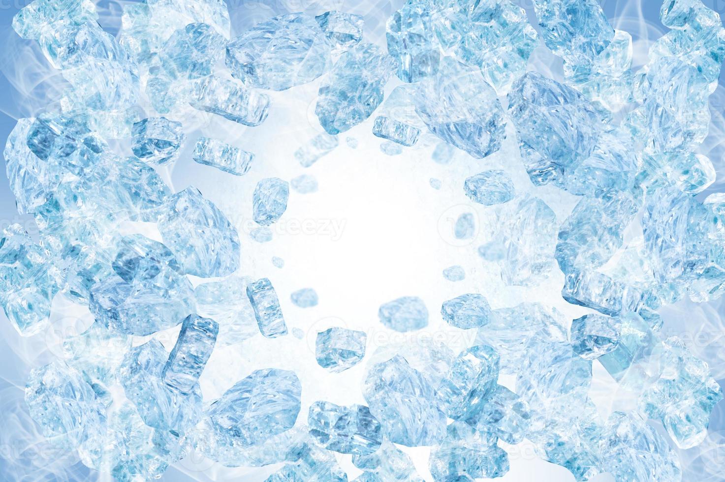 Eis-Splash-Hintergrund foto