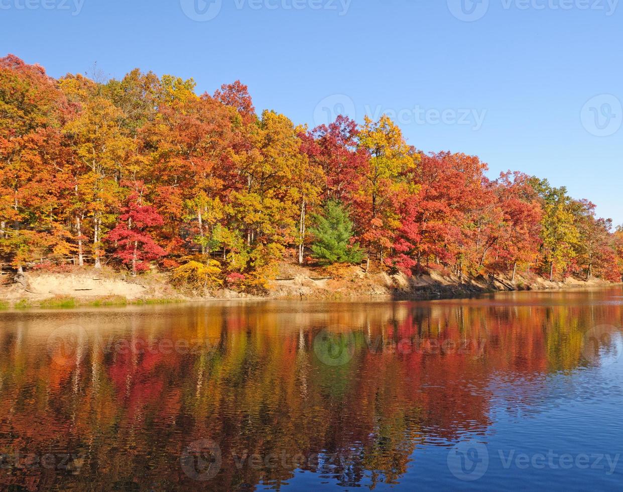Herbstfarben im Mittleren Westen foto