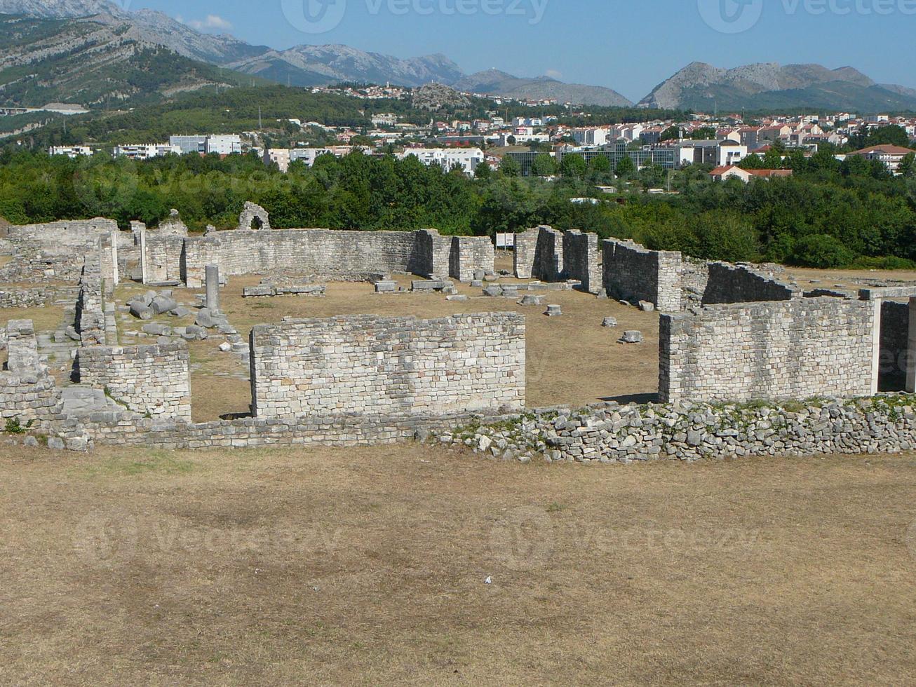 Römische Ruinen in Salona foto