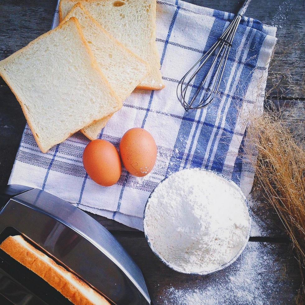 bäckerei und gebäck hintergrund foto