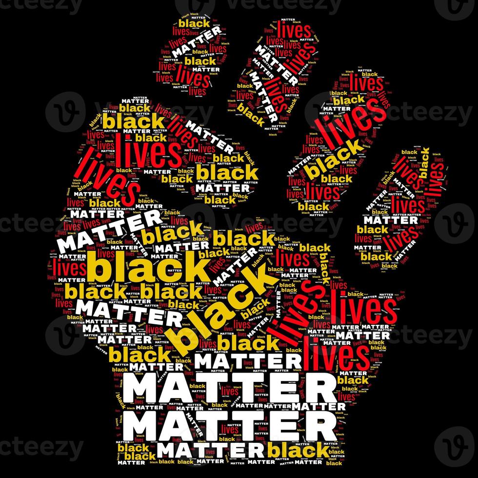 Black Lives Matter. erste Form. Black Lives Matter ist eine internationale Menschenrechtsbewegung. foto