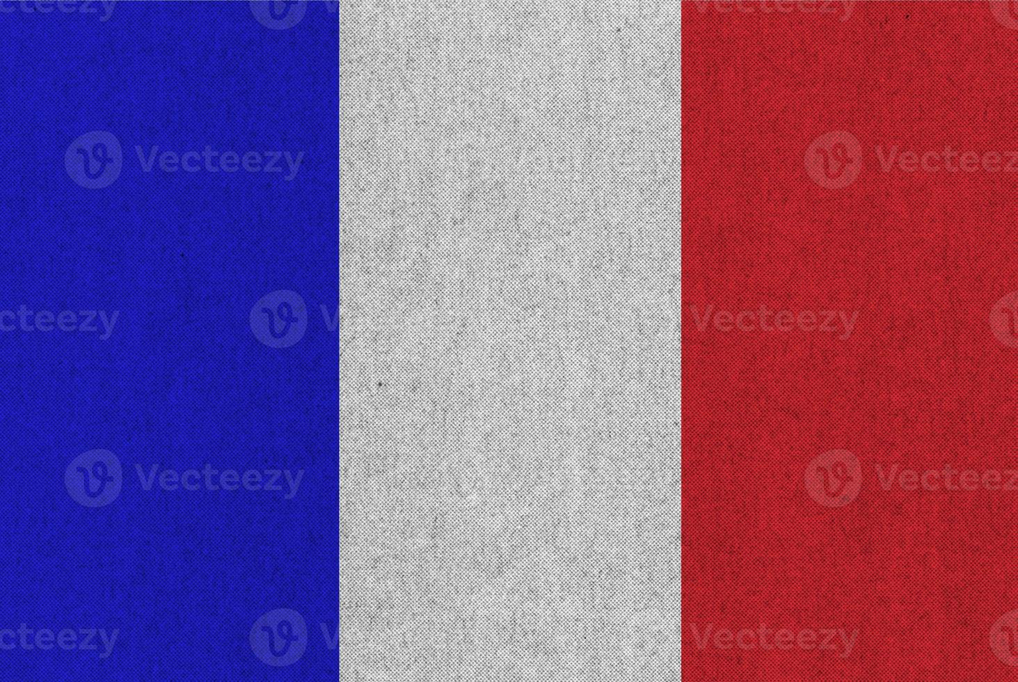 französische flagge von frankreich texturierter hintergrund foto