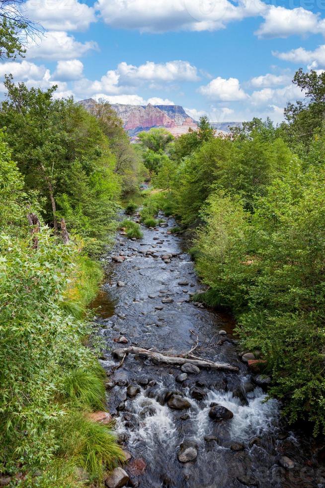 Blick auf Oak Creek in der Nähe von Sedona in Arizona foto