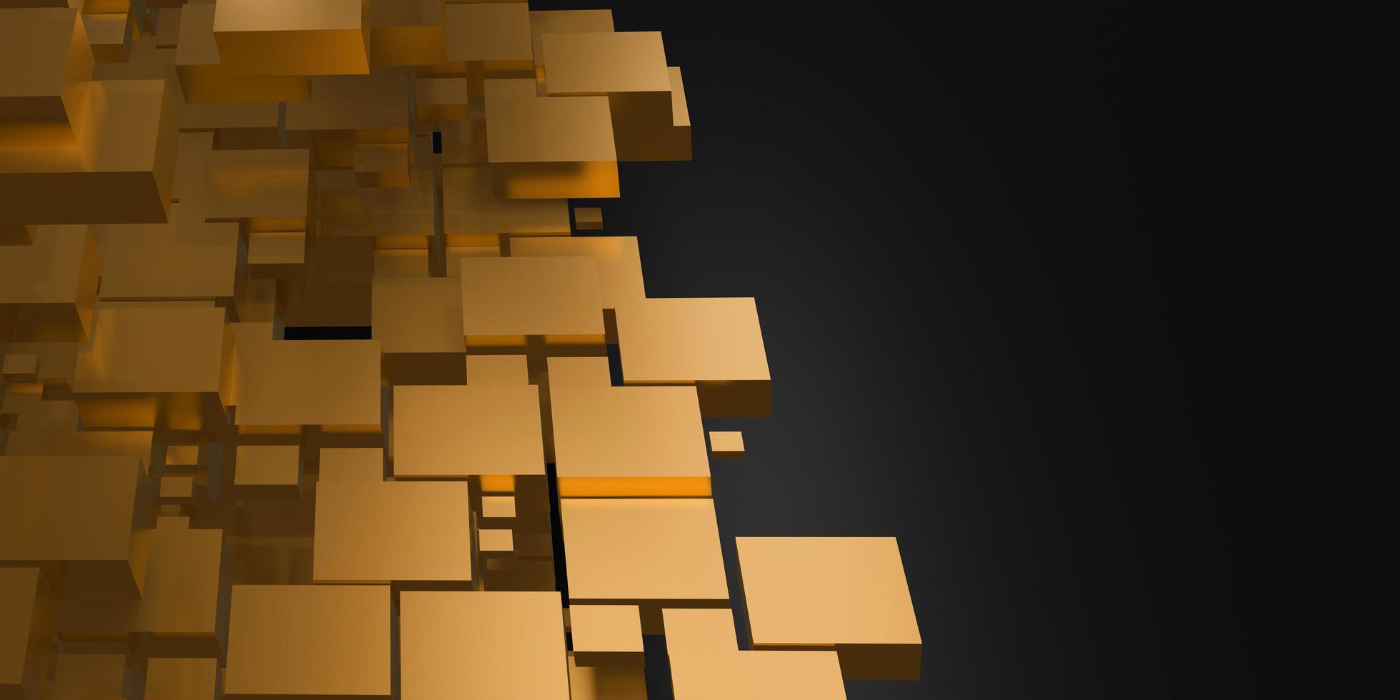 goldener würfelhintergrund abstraktes goldenes geometrisches reflexionsglitter foto