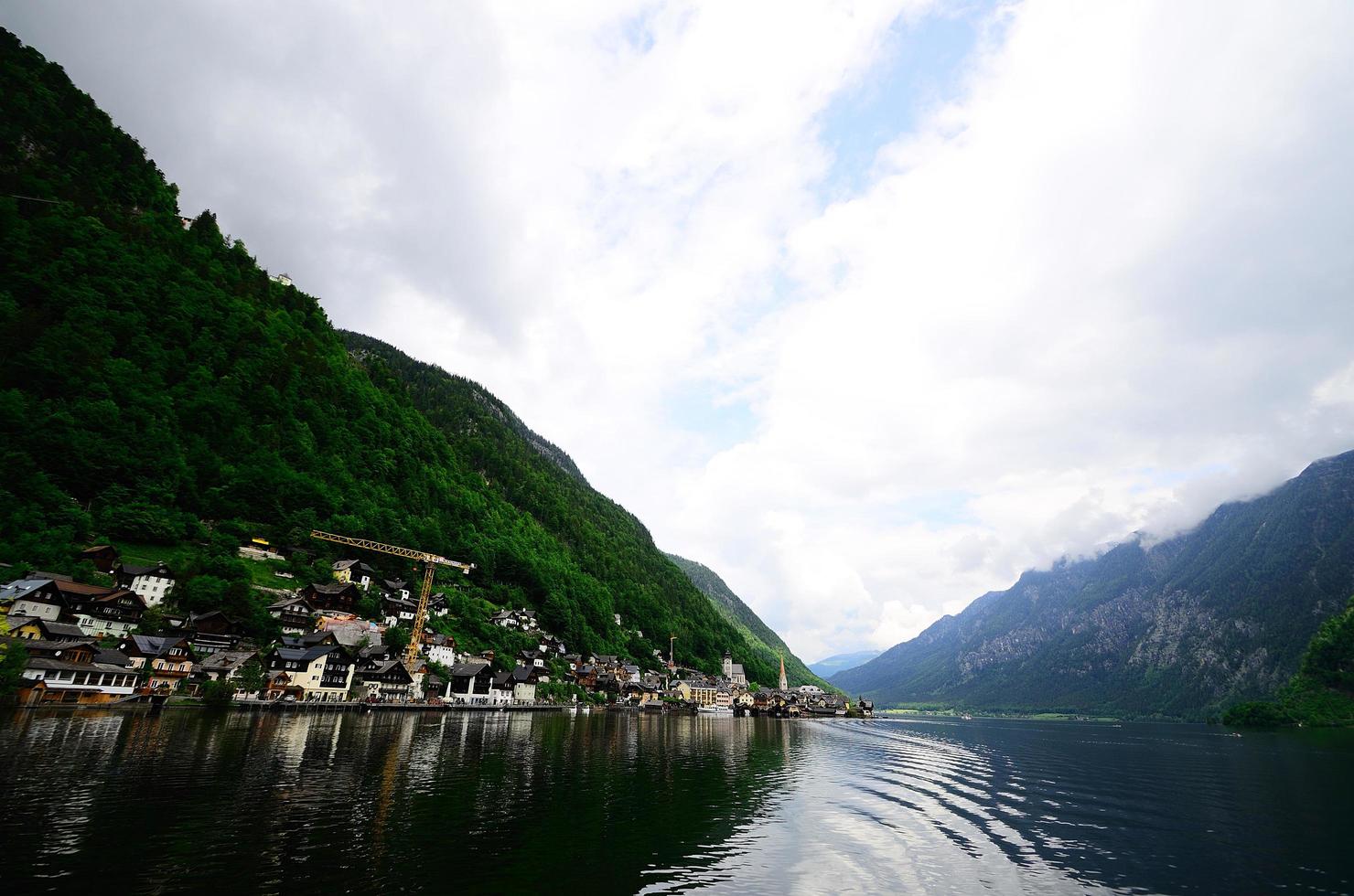 hallstätter see weitwinkel foto