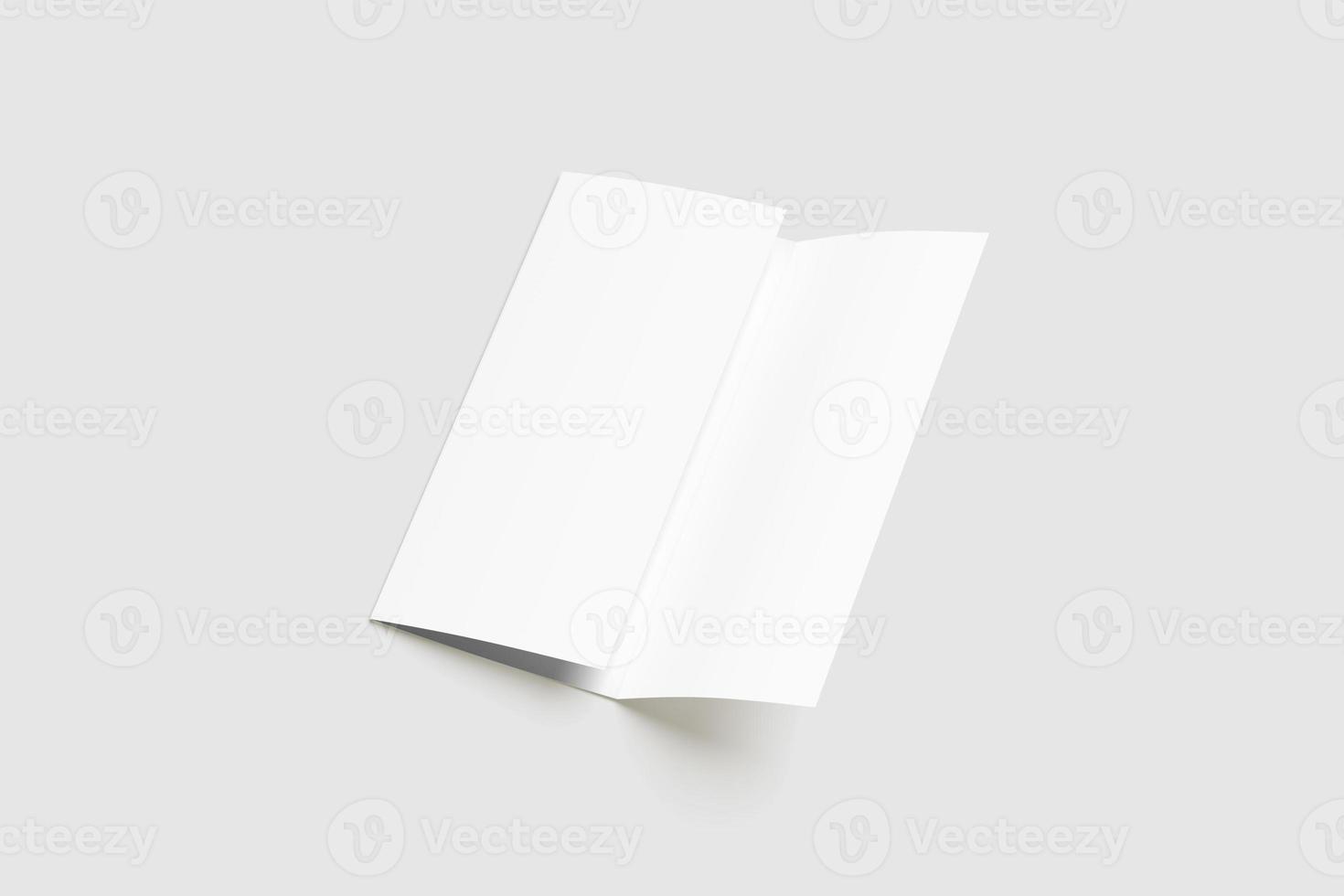 a4 trifold broschüre leere mockups foto