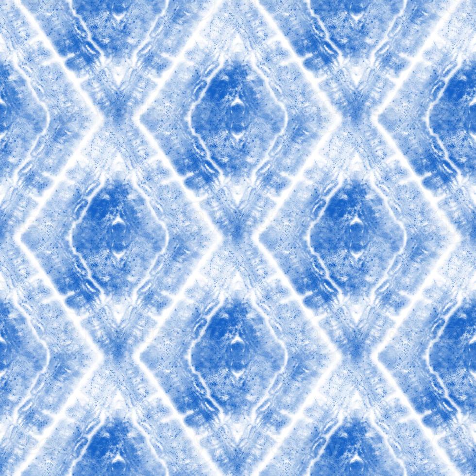 blauer Batik-Krawatten-Aquarell nahtloser Hintergrund foto