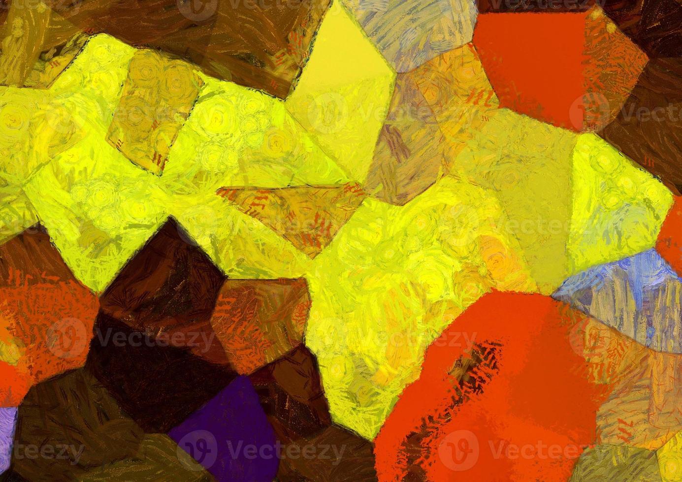 abstrakter Ölgemälde-Hintergrund im impressionistischen Stil illustriert, um Designs zu erstellen. foto