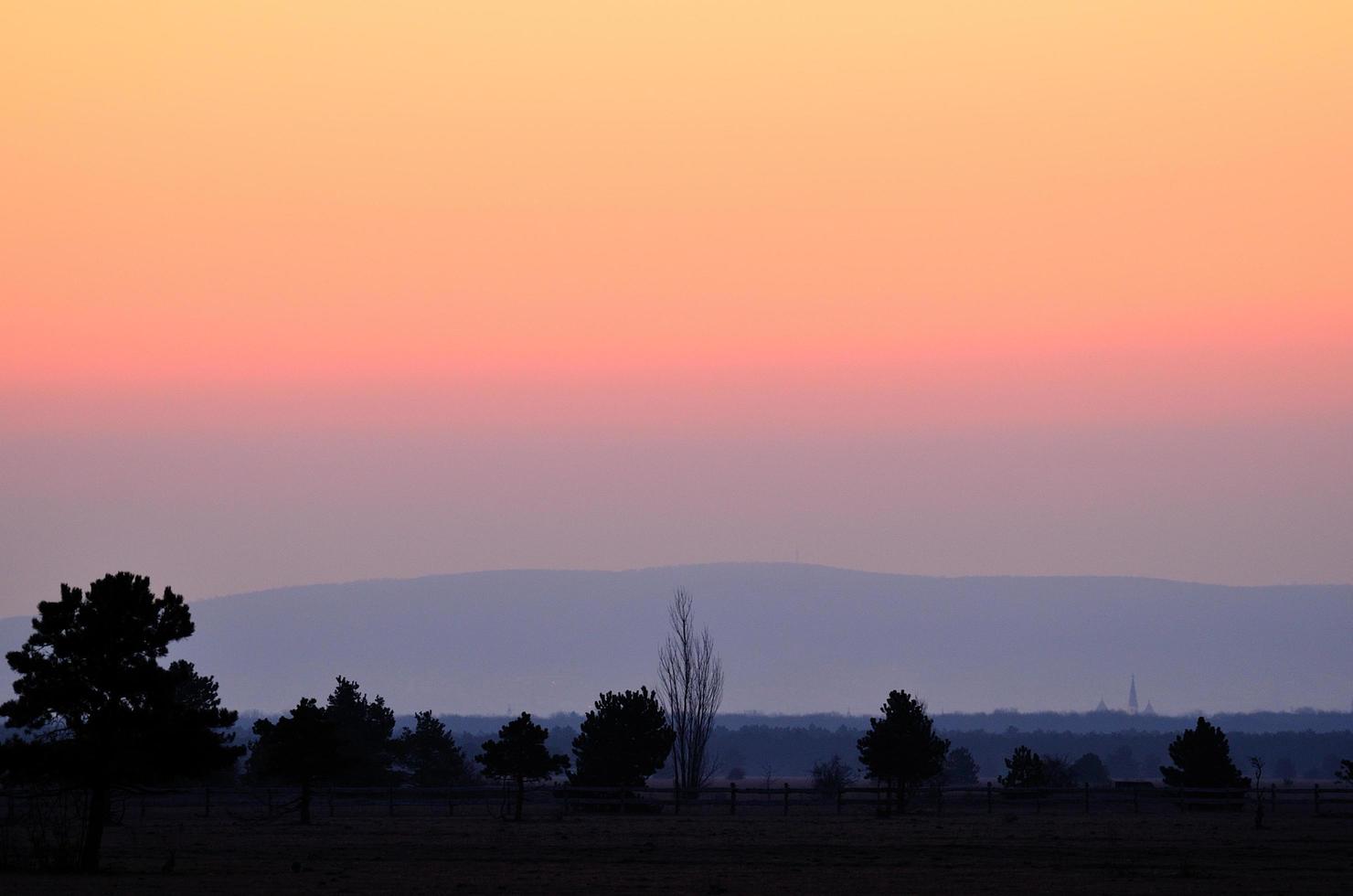 schöne Farben bei Sonnenaufgang foto