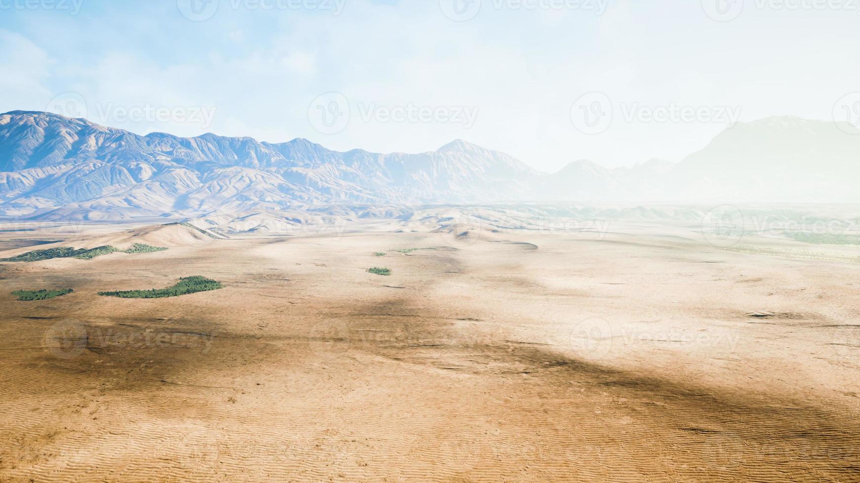 Wüstenblick aus dem Flugzeug foto