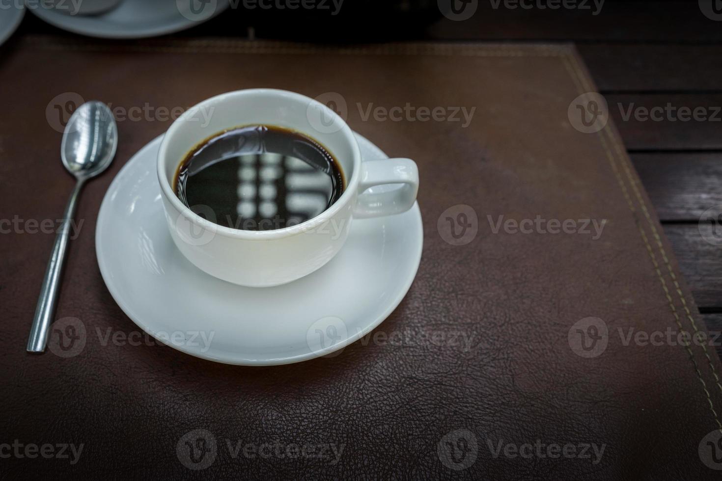 heißen Kaffee am Morgen foto