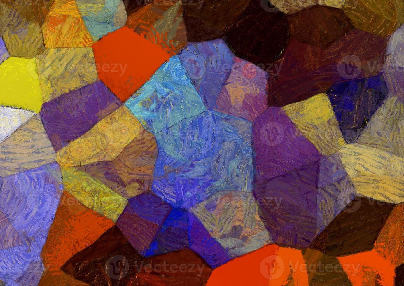abstrakter Ölgemälde-Hintergrund im impressionistischen Stil illustriert, um Designs zu erstellen. foto