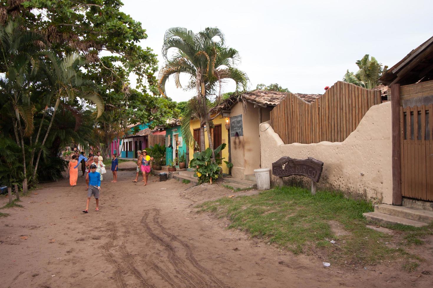 caraiva, bahia, brasilien, 3-6-22-haupttouristenteil von caraiva foto